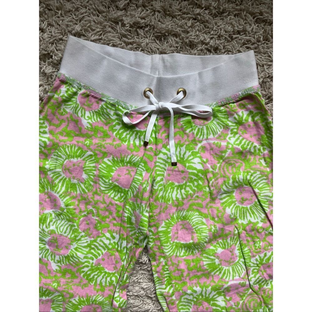 Lilly Pulitzer The Beach Pant Cabana Pink SunnySide Lions Small - Picture 3 of 12